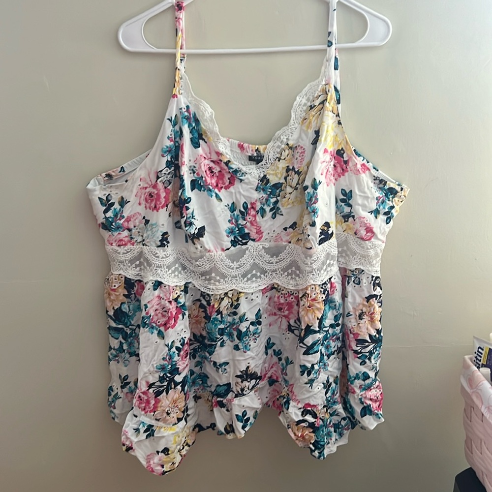 Torrid floral tank top